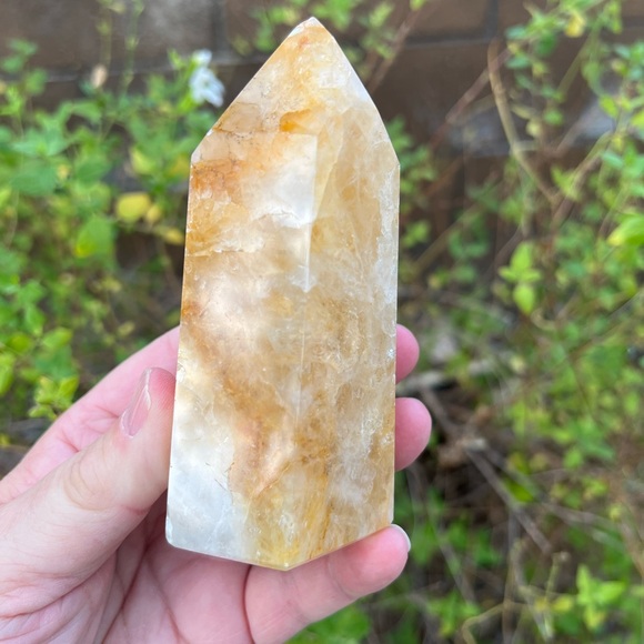 Golden Healer Quartz Crystal Tower - Picture 8 of 9